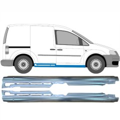 Kompletný prah pre Volkswagen Caddy 2004-2020 / Ľavá+Pravá / Sada 9558
