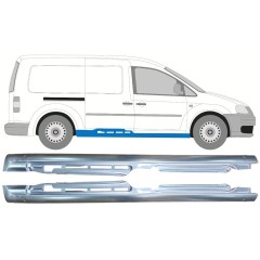 Kompletný prah pre Volkswagen Caddy 2004-2020 / Ľavá+Pravá / Sada 10993