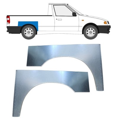 Lem zadného blatníka pre Volkswagen Caddy 1995-2004 / Ľavá+Pravá / PICKUP / Sada 16330