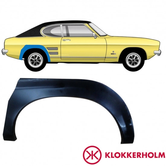 Lem zadného blatníka pre Ford Capri 1968-1974 / Pravá 11000