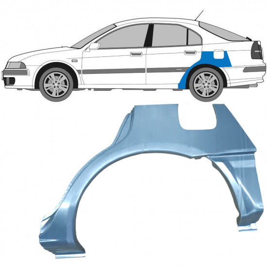 Lem zadného blatníka pre Mitsubishi Carisma 1995-2006 / Ľavý 5978