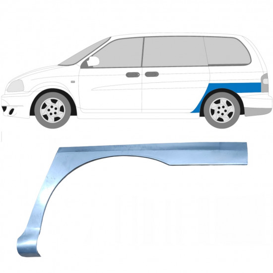 Lem zadného blatníka pre Kia Carnival 1998-2006 / Ľavý 6670