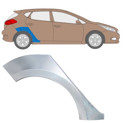 Lem zadného blatníka pre Kia Ceed 2012-2018 / Pravá 16334