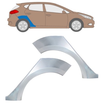 Lem zadného blatníka pre Kia Ceed 2012-2018 / Ľavá+Pravá / Sada 16336