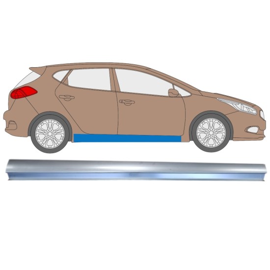 Opravný plech prahu pre Kia Ceed 2012-2018 / Pravá 14868