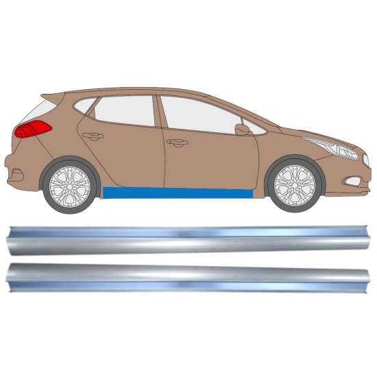 Opravný plech prahu pre Kia Ceed 2012-2018 / Ľavá+Pravá / Sada 14870 Opravný plech prahu pre Kia Ceed 2012-2018 / Ľavá+Pravá / Sada 14870