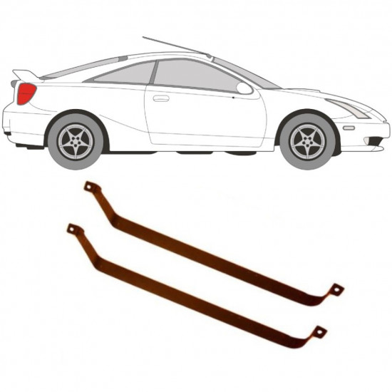 Objímky palivovej nádrže pre Toyota Celica 1999-2005 9363