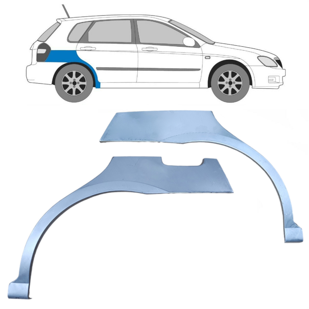 Lem Zadného Blatníka Pre Kia Cerato 2004-2008 / Ľavá+Pravá / Sada 10690