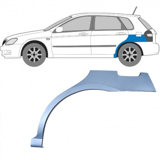 Lem zadného blatníka pre Kia Cerato 2004-2008 / Ľavý 5997