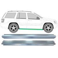 Opravný plech prahu vnútorný + vonkajší pre Jeep Grand Cherokee 1998-2005 / Vľavo = Vpravo (symetrické) / Sada 17005
