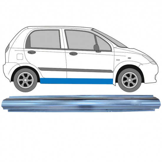 Opravný plech prahu pre Chevrolet Spark 2005-2010 / Vľavo = Vpravo (symetrické) 7392