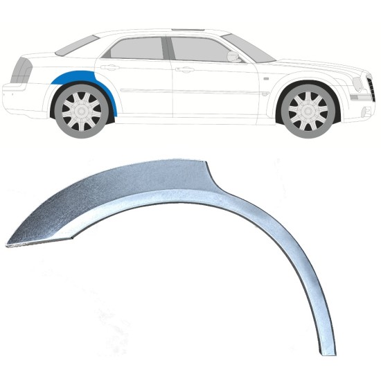 Lem zadného blatníka pre Chrysler 300C 2004-2011 / Pravá 17205