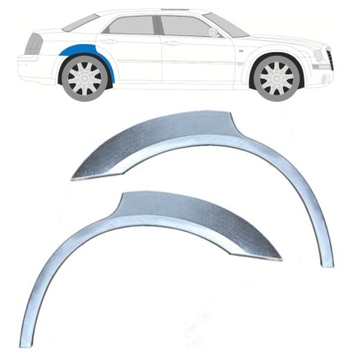 Lem zadného blatníka pre Chrysler 300C 2004-2011 / Ľavá+Pravá / Sada 17207