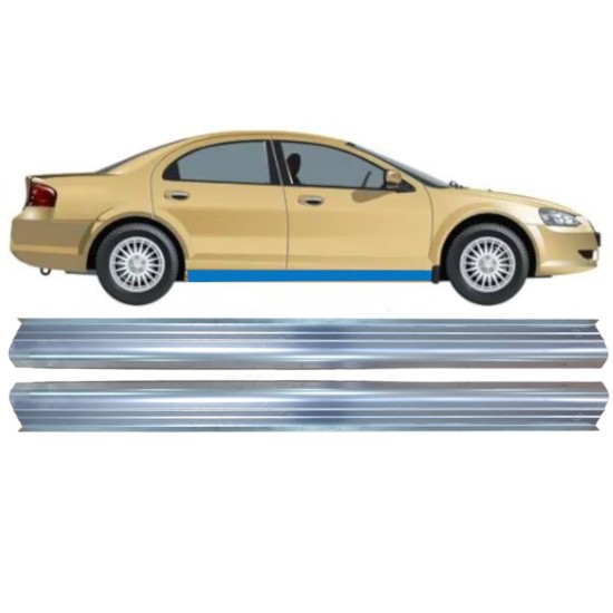 Opravný plech spodnej časti prahu pre Chrysler Sebring 2000-2007 / Ľavá+Pravá / Sada 16108