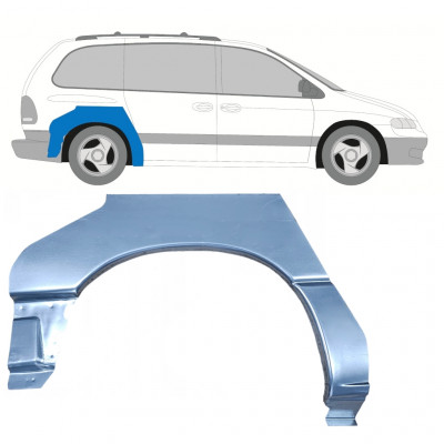 Lem zadného blatníka pre Chrysler Voyager 1996-2001 / Pravá 8313