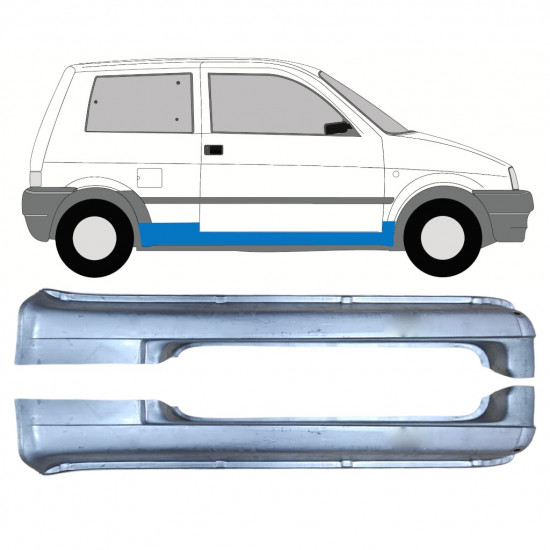 Opravný plech prahu pre Fiat Cinquecento 1991-1998 / Sada 11213