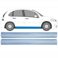 Opravný plech spodnej časti prahu pre Citroen C3 2002-2010 / Ľavá+Pravá / Sada 16122