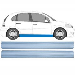Opravný plech spodnej časti prahu pre Citroen C3 2002-2010 / Ľavá+Pravá / Sada 16122