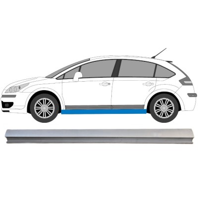 Opravný plech spodnej časti prahu pre Citroen C4 2004-2011 / Ľavý 16041