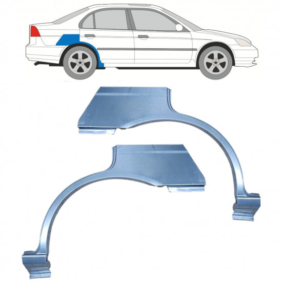 Lem zadného blatníka pre Honda Civic 2001-2003 /  11527