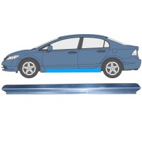 Opravný plech prahu pre Honda Civic 2005-2011 / Ľavý / SEDAN 11007