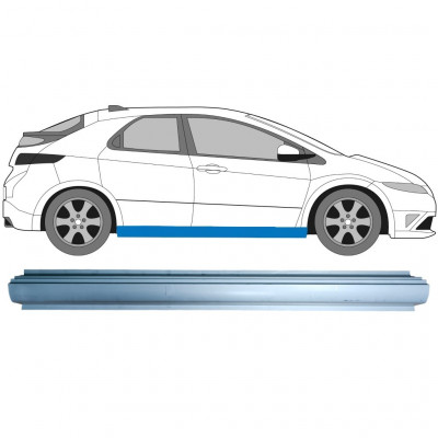 Opravný plech prahu pre Honda Civic 2005-2011 / Vľavo = Vpravo (symetrické) 12870