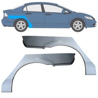 Lem zadného blatníka pre Honda Civic 2005-2011 / Ľavá+Pravá / SEDAN / Sada 16766
