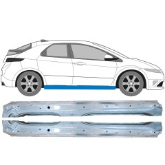 Kompletný prah pre Honda Civic 2005-2011 / Ľavá+Pravá / Sada 9668