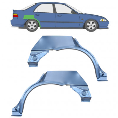 Lem zadného blatníka pre Honda Civic 1991-1995 / Ľavá+Pravá / Sada 10467