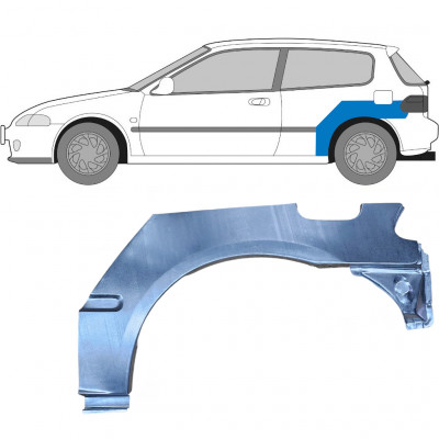 Lem zadného blatníka pre Honda Civic 1991-1995 / Ľavý 6178