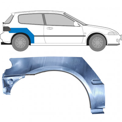 Lem zadného blatníka pre Honda Civic 1991-1995 / Pravá 6177