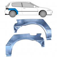 Lem zadného blatníka pre Honda Civic 1991-1995 / Ľavá+Pravá / Sada 10424