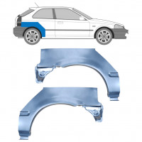 Lem zadného blatníka pre Honda Civic 1995-2000 / Ľavá+Pravá / Sada 9163