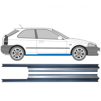 Opravný plech prahu pre Honda Civic 1995-2000 / Ľavá+Pravá / Sada 9173