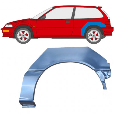 Lem zadného blatníka pre Honda Civic 1987-1991 / Ľavý 6631