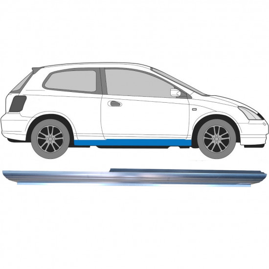Opravný plech prahu pre Honda Civic 2001-2005 / Pravá 6646
