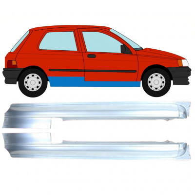 Opravný plech prahu pre Renault Clio 1990-1998 / Ľavá+Pravá / Sada 11011