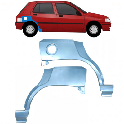 Lem zadného blatníka pre Renault Clio 1990-1998 / Ľavá+Pravá / Sada 9849