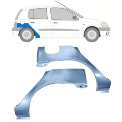 Lem zadného blatníka pre Renault Clio II 1998-2012 / Ľavá+Pravá / Sada 9682