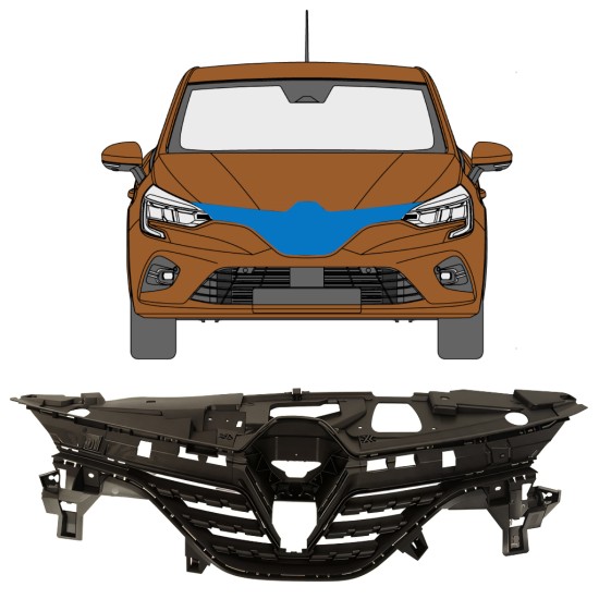 Mriežka pre Renault Clio V 2019- 16234