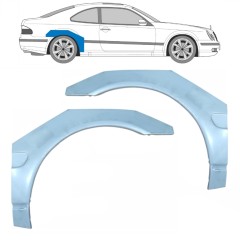 Lem zadného blatníka pre Mercedes CLK W208 1997-2003 / Ľavá+Pravá / Sada 9174