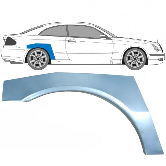 Lem zadného blatníka pre Mercedes CLK 2002-2009 / Pravá 5936