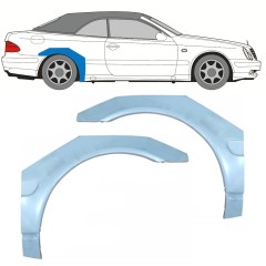 Lem zadného blatníka pre Mercedes CLK A208 Cabrio 1997-2003 / Pravá / CABRIO 16004