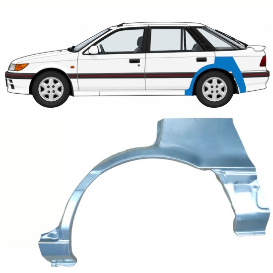 Lem zadného blatníka pre Mitsubishi Colt 1988-1992 / Ľavý 10796