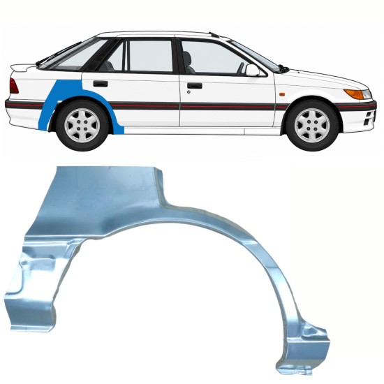 Lem zadného blatníka pre Mitsubishi Colt 1988-1992 / Pravá 10795