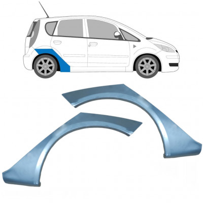 Lem zadného blatníka pre Mitsubishi Colt 2004-2012 / Ľavá+Pravá / Sada 9255