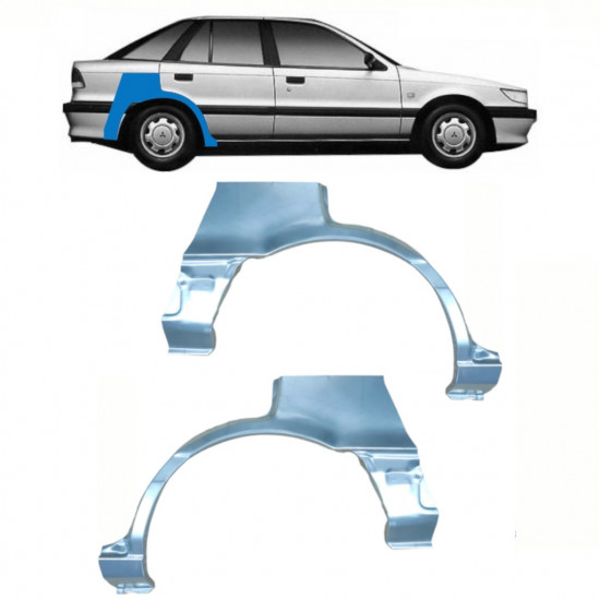 Lem zadného blatníka pre Mitsubishi Colt / Lancer 1988-1992 / Ľavá+Pravá / Sada 10797