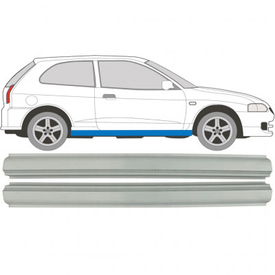 Opravný plech prahu pre Mitsubishi Colt 1996-2004 / Ľavá+Pravá / Sada 9495