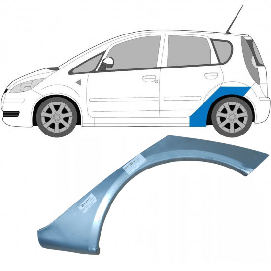 Lem zadného blatníka pre Mitsubishi Colt 2004-2012 / Ľavý 5878