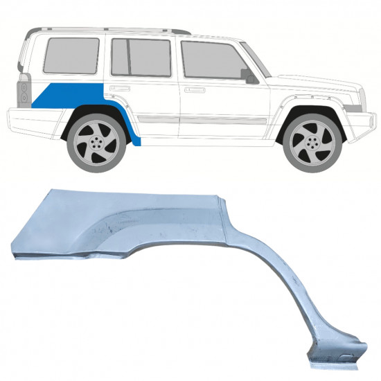 Lem zadného blatníka pre Jeep Commander 2005-2010 / Pravá 11890